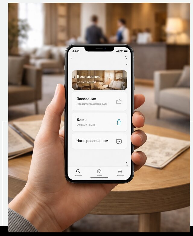 Мобильное приложение для гостей отеля в Егорьевске, управление сервисом